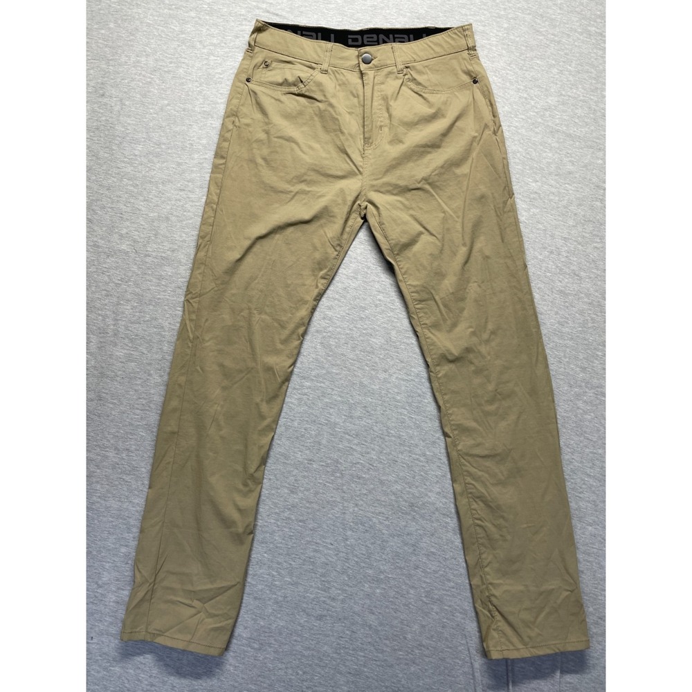 Denali Chino Pants Mens 32x32 Beige Nylon Stretch Straight Casual Everyday Wear